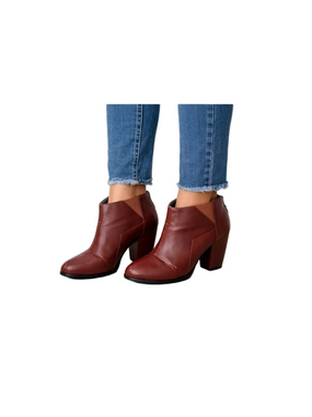 michael antonio Brown Leather Ankle Boots